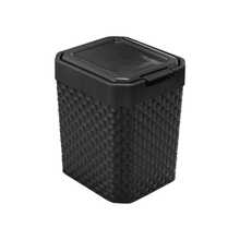 Lixeira Rattan Preta 5L com Tampa Click para Cozinha - Visão 7