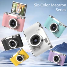 Portable Dual Front And Rear Lens High-Definition Pixel Digital Camera, 180° Flip Screen, With Filter Function, Suitable For Students - Graduation Gift - Holiday Gift (Includes 800mAh Rechargeable Battery) - View 2