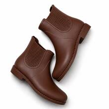 Women's Mid-Calf Brown Rain Boot - Rust Brown - View 3