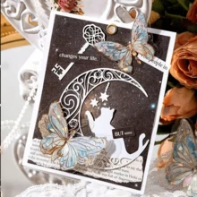 20/40 Pieces Retro Butterfly Sticker Set, Self-Adhesive Gold Foil Decorative PET Stickers, Suitable For Diaries, Scrapbooks, Planners, And DIY Handicrafts - Multicolor - View 4