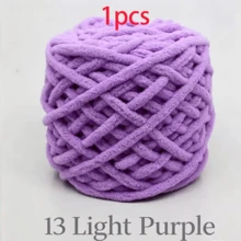 EDCUEBE7 1/4pcs Medium Thick Plush Yarn, 100G Premium Ice Yarn For Crochet Knitting, Suitable For Handmade Scarves, Bags, Slippers - Soft DIY, Multiple Colors Available - 100.0% Polyester - 100G Ice Strip Cable - View 33