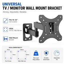 Soporte de Montaje para Monitor, Soporte de Pared Universal para Pantalla de TV - Multicolor - Ver 4