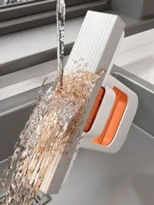 4pcs Extendable Mini Mops - Dry & Wet Cleaning Function, Compact Space-Saving Design, Durable Plastic Material, Suitable For Kitchen, Bathroom, Living Room, Car Windows. Multi-Functional Cleaning Tool, Can Be Used For Bathroom Cleaning, Stylish Handle Design, Efficient Cleaning Brush Head For Mopping, Home Cleaning Tool, Self-Wringing Mop, Hands-Free Mop, Rotating Dehydration - Multicolor - View 8