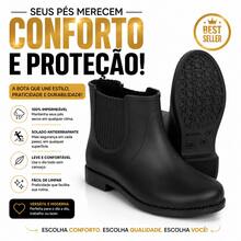 Women's Mid-Top Black Boots/Rain Boots - màu đen - Xem 7