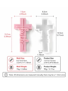 Religious Theme Silicone Mold - Jesus Cross & Holy Icon DIY Handmade Candle Plaster Resin Model - Mold - View 16