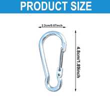 4/8/16/32pcs Gourd-Shaped Mini Spring Carabiner DIY Bag Key Chain Outdoor Multi-Function Hook Accessories - 3G Carabiner - View 2