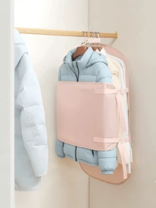 Brand New Pink Apricot Compression Storage Board, Compression Board, Clothing Dust Cover, Wardrobe Storage Tool, Fabric Down Jacket Storage Bag, Foldable Compression Storage Bag, Multifunctional Large Capacity Compression Set, Reusable Space-Saving Organizer Bag, Suitable For Travel, Moving, Wedding, Camping, RV, Wardrobe, Home Storage, Best Summer Gift For Women, Travel Essential, Home Decor. - Multicolor - View 2
