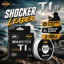 SeaKnight T1 II Fluorocarbon Coated Fishing Line, 100m/50m, Fluorocarbon Coating For Strength And Durability, Excellent For Casting And Hooking - White - View 3