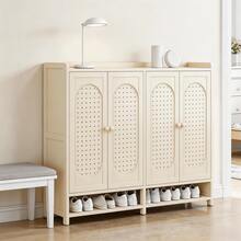 Mueble Zapatero Gran Capacidad Para Recibidor Con 4 Puertas 7 Niveles - Blanco - Ver 1