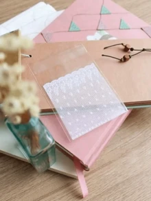 100/200/300/400個白色蕾絲網格自黏式珠寶禮品袋，適用於生日、婚禮新娘禮品袋、派對伴手禮、珠寶收納 - 包裝袋 - 查看 5