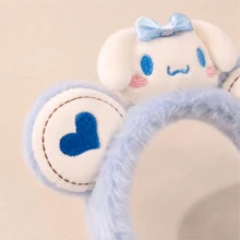 MINISO Sanrio Cinnamoroll 1入 藍色絨毛 SPA 髮帶 可愛柔軟 洗臉化妝護膚美妝髮箍 - 淺藍色 - 查看 5