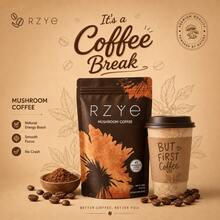 RZYE Best Seller Mushroom Coffee 3-Pack – 6 Adaptogenic Mushrooms Blend | Natural Energy, Mental Clarity & Digestive Health | Smooth Focus Without Jitters | Coffee Alternative For Morning Boost Or Afternoon Pick-Me-Up - 1 pc - 查看 1