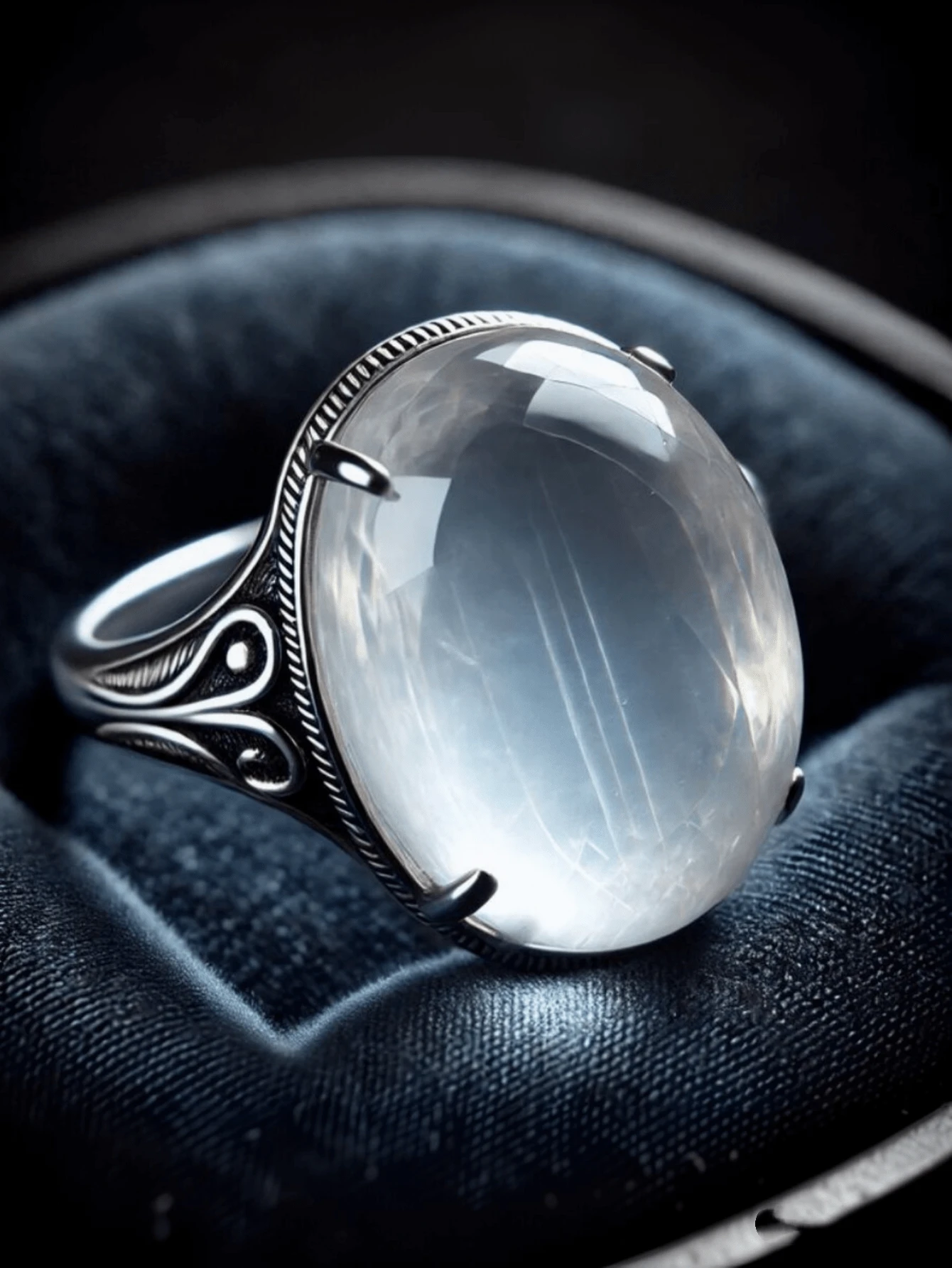 Women's Luxury Elegant Oval Inlaid Sparkling Ring - Oval Beige Inlaid, Timeless Wedding/Party/Daily Wear Gift, Versatile Accessory For All Year Round, Suitable For Special Occasions And Daily Refinement - Ring - View 1
