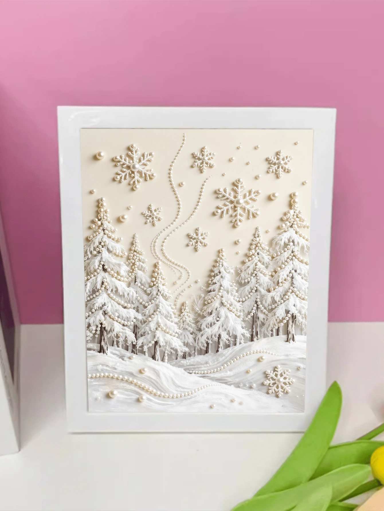 1件 DIY 鑽石貼畫刺繡珍珠畫 風景森林家居裝飾 全鑽 15*20cm - 查看 1