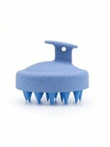 1 pièce Brosse de massage du cuir chevelu, outil de shampooing en paille de blé, peigne en silicone, brosse de nettoyage et de massage du cuir chevelu, gommage exfoliant du cuir chevelu, outil anti-pelliculaire, convient aux hommes, femmes, jeunes et vieux, décoration de maison et de salle de bain, décoration d'automne, rentrée scolaire - Multicolore - Voir 9