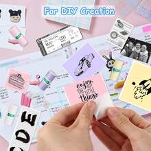 3/5/10 Rolls Children's Camera Adhesive Thermal Paper, Children's Camera Colored Adhesive Replacement Paper, Children's Camera Adhesive Roll Paper, Children's Camera Paper, Inkless Paper - Easy To Replace - Self-adhesive - View 4