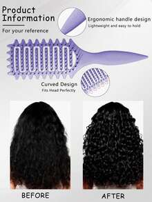 12PCS Universal Hairstyle Comb Set: Curling Comb, Nine-Row Nylon Pad Comb, Transparent Spray Bottle, Fluffy Comb, Edge Comb, Crocodile Hair Clips - Multicolor - View 4