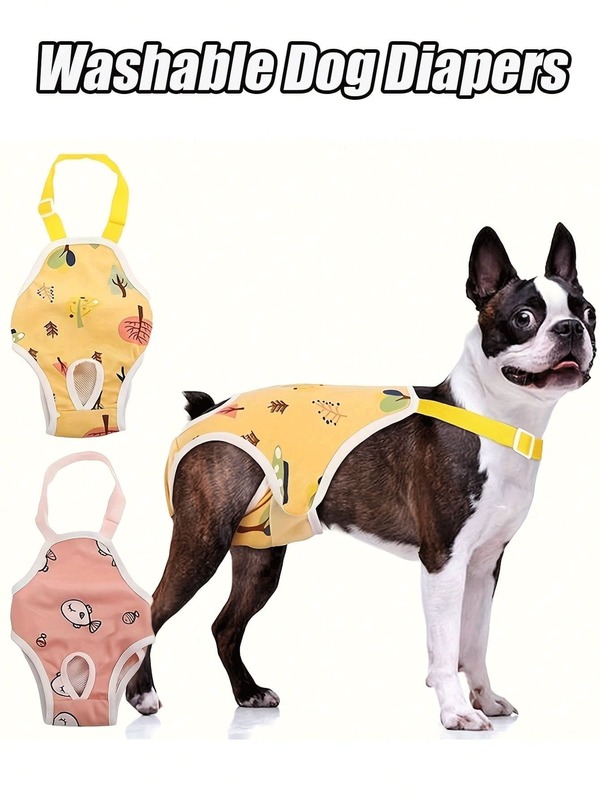 Washable Dog Period Pants - Reusable Dog Menstrual Pants, Adjustable, Breathable Mesh Design, Comfortable Fit, Suitable For Various Body Types Of Dogs In Heat, Female Dog Pet Diapers, Polyester Material
