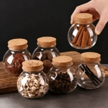 Thickened Glass Transparent Tea Can, Heat-resistant Sealed Tank, Large Flower Tea Can, Glass Bottle, Lead-free Storage Tank - Clear - View 13
