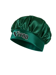 1 chiếc mũ ngủ satin màu ngọc lục bảo tùy chỉnh 12 cung hoàng đạo, mũ chăm sóc tóc sang trọng mềm mượt, mũ tóc độc quyền dùng hàng ngày tại nhà/ngủ đêm - Màu xanh lá cây đậm - Xem 16