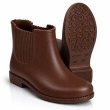 Women's Mid-Calf Brown Rain Boot - Rust Brown - View 2