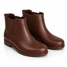 Women's Mid-Calf Brown Rain Boot - Rust Brown - View 4