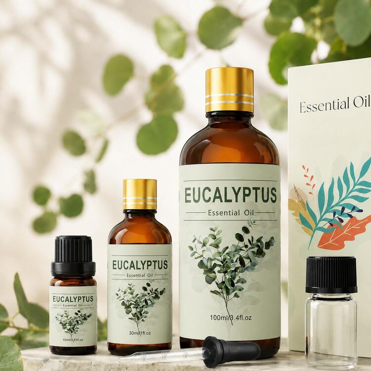 Minyak Esensial Tanaman 10/30/100ml, Cocok untuk Pelembap Udara, Aromaterapi dan Pijat, Menyegarkan Udara dan Menghilangkan Bau, Aroma Segar Alami - Minyak esensial kayu putih - View 6
