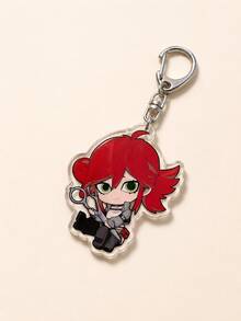 1/5pcs GACHIAKUTA Anime Character Acrylic Keychain, Zanka Nijiku/Rudo/Enjin/Riyo/Jabber Japanese Text Bag Charm, Cute Keychain Accessory - Style C - View 8