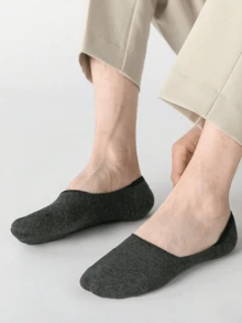 1/5 Pairs Men's Plus Size Anti-Slip Breathable Invisible Socks, Suitable For Daily Life, Outdoor And Business Occasions - Men's Socks, Women's Socks, Black Socks, White Socks, Women's Socks, Men's Clothing, Men's Short Socks, Men's Summer Clothing, Men's Sports Shoes, Women's Short Socks, Tassels, Men's Summer, Sports Socks, Summer, Independence Day, Men, Gift For Boyfriend - Multicolor - View 6