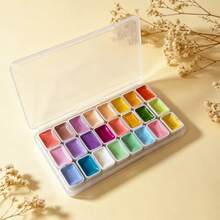 Set Cat Air, 24 Warna, Cat Air Padat, Cocok untuk Lukisan Kaligrafi, Seni Kuku, Kerajinan DIY - Sepotong Tunggal - View 20