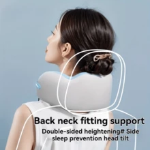 Portable Ergonomic Memory Foam Neck Pillow, Lightweight & Space-Saving, Comfort Neck Support For Car, Office, Plane & Train, Travel Essential Gift - U-shaped Pillow - View 8