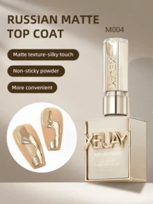 XEIJAYI 1 瓶 15ml Rubbian 霧面指甲油，長效透明橡膠塗層，LED UV 強力指甲，高光澤亮面封層凝膠指甲油 - 無色 - 查看 3