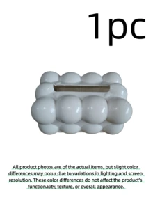 Modern Cloud-Shaped Tissue Box Suitable For Home And Office, Detachable And Easy To Clean, Large Marshmallow-Style Tissue Dispenser, Stylish Bathroom Cabinet Decor, 4 Styles - Multicolor - View 13