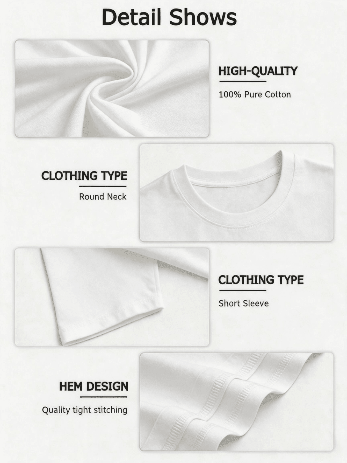 Men T-Shirts - White - View 5