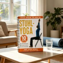 1本 "Stuhl-Yoga" 長者椅子瑜珈筆記本，10分鐘每日溫和健身日誌，螺旋裝訂計畫本，改善活動力、減輕疼痛並提升身心健康，適合居家養生、開學準備與長者健身必備 - A - 查看 3