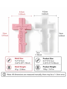 Religious Theme Silicone Mold - Jesus Cross & Holy Icon DIY Handmade Candle Plaster Resin Model - Mold - View 8