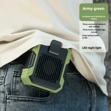 3-In-1 Portable Fan, USB Rechargeable, Adjustable Neck And Waist Design. Suitable For Outdoor, Home And Office, Equipped With Lanyard And Clip-On Bladeless Waist Fan, Meets Multiple Cooling And Exercise Needs, Battery Capacity 4000mAh - Multicolor - View 5