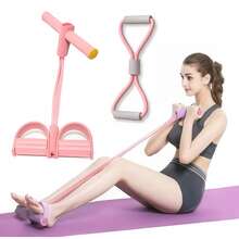 1pc 6-Tube Resistance Band, Multi-Function Pull Rope, Fitness Elastic Band, Yoga Foot Pedal Resistance Band, Suitable For Gym Sports And Exercise - A - View 5