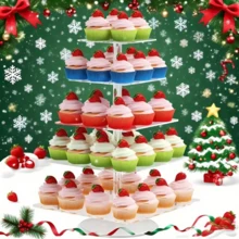 Cupcake Stand, Cupcake And Cake Combination, Tiered Cupcake Tree Tower, Transparent Dessert Display Stand, Suitable For Dessert Table Wedding Birthday Party, Display Stand Cake Rack, Birthday Cake Rack, Cake Table Rack, Cake Display Rack, Dessert Bar, Cake Lollipop Rack, Cake Table, Macaron Display Rack, Cupcake Rack, Dessert Rack, Cake Display Rack, Tiered Display Rack, Dessert Tree Tower, Tiered Dessert Rack, Simple Cake Rack, Modern Dessert Tower, Reusable Cake Tower - View 6