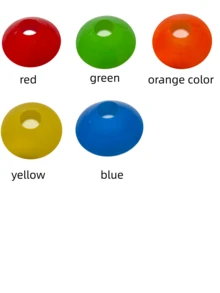 1Pc Multi-Color Flat Training Marker Cone Disc, Wear Resistant Durable PE Material Lightweight Agility Training Gear, Universal Sports Marker Suitable For Soccer, Basketball, Running Training & All Skill Levels - Multicolor - View 9