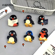 3pcs/1pc Cute Penguin Acrylic Memo Clip, Adorable Practical Stationery, Suitable For Daily Storage (Random Style) - Multicolor - View 6