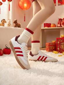 Adidas Originals SAMBA OG男女鞋休閒鞋戶外日常運動鞋慢跑鞋JI3201 - 亮白/淺猩紅/暗紅 - 查看 3