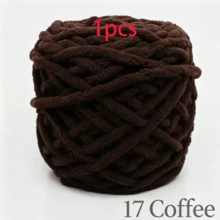 EDCUEBE7 1/4pcs Medium Thick Plush Yarn, 100G Premium Ice Yarn For Crochet Knitting, Suitable For Handmade Scarves, Bags, Slippers - Soft DIY, Multiple Colors Available - 100.0% Polyester - 100G Ice Strip Cable - View 50