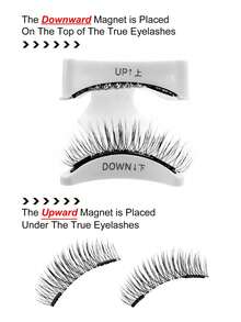 Waloshow 1 Set Magnetic False Eyelash Applicator, Heavyweight Cartoon Style Design, No Glue Needed, Easy To Wear And Remove, Size 4-14mm - Black - View 7