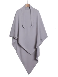 1pc Ready To Wear Modest Women's Breathable Instant Hijab With Tie For Abaya - Multicolor - View 13