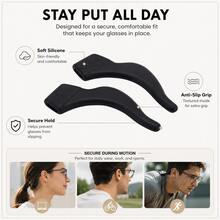 100pcs Soft Comfortable Eyeglass Ear Clips, Anti-Slip Silicone Ear Hooks And Temple Sleeve, Eyeglasses And Fashion Glasses Covers - B - View 4