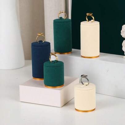 Giá trưng bày trang sức, giá đỡ nhẫn cao cấp cho cửa hàng trang sức, giá treo trang sức sợi vi sợi màu đen, đạo cụ chụp ảnh livestream và trang trí
