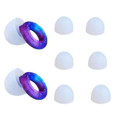 Dopuri de urechi din silicon cu anulare a zgomotului, ajutătoare pentru somn, cu 4 perechi de capace de rezervă de dimensiuni diferite, spălabile, confortabile și fără durere, reutilizabile