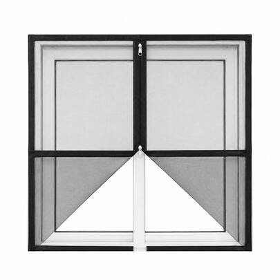 Dual-Zipper Head Mosquito Window Screen