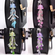 Jellyfish Keychain - Colorful Beaded Keychains. Delicate Jellyfish Keychain. - Blue - View 1